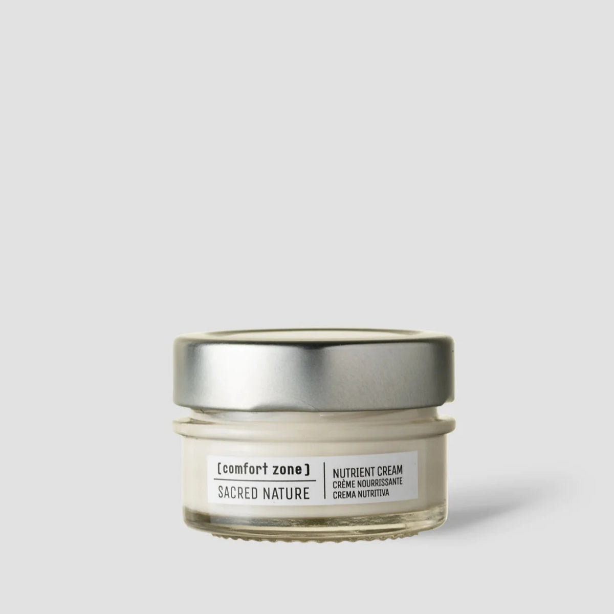 Comfort Zone Sacred Nature Nutrient Cream, vasetto con tappo argentato crema nutritiva viso