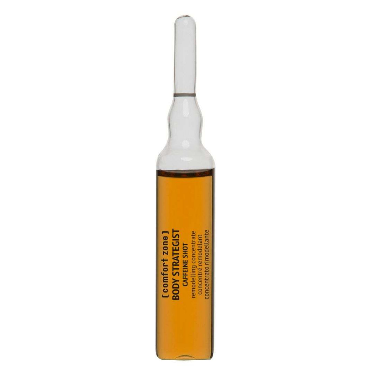 Comfort Zone Body Strategist Caffeine Shot, fiala con concentrato rimodellante ambrato