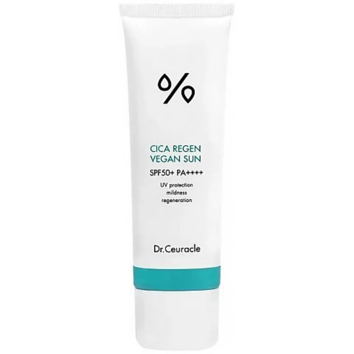 Dr. Ceuracle Cica Regen Vegan Sun SPF50+/PA++++ 50ml, solare viso lenitivo vegano