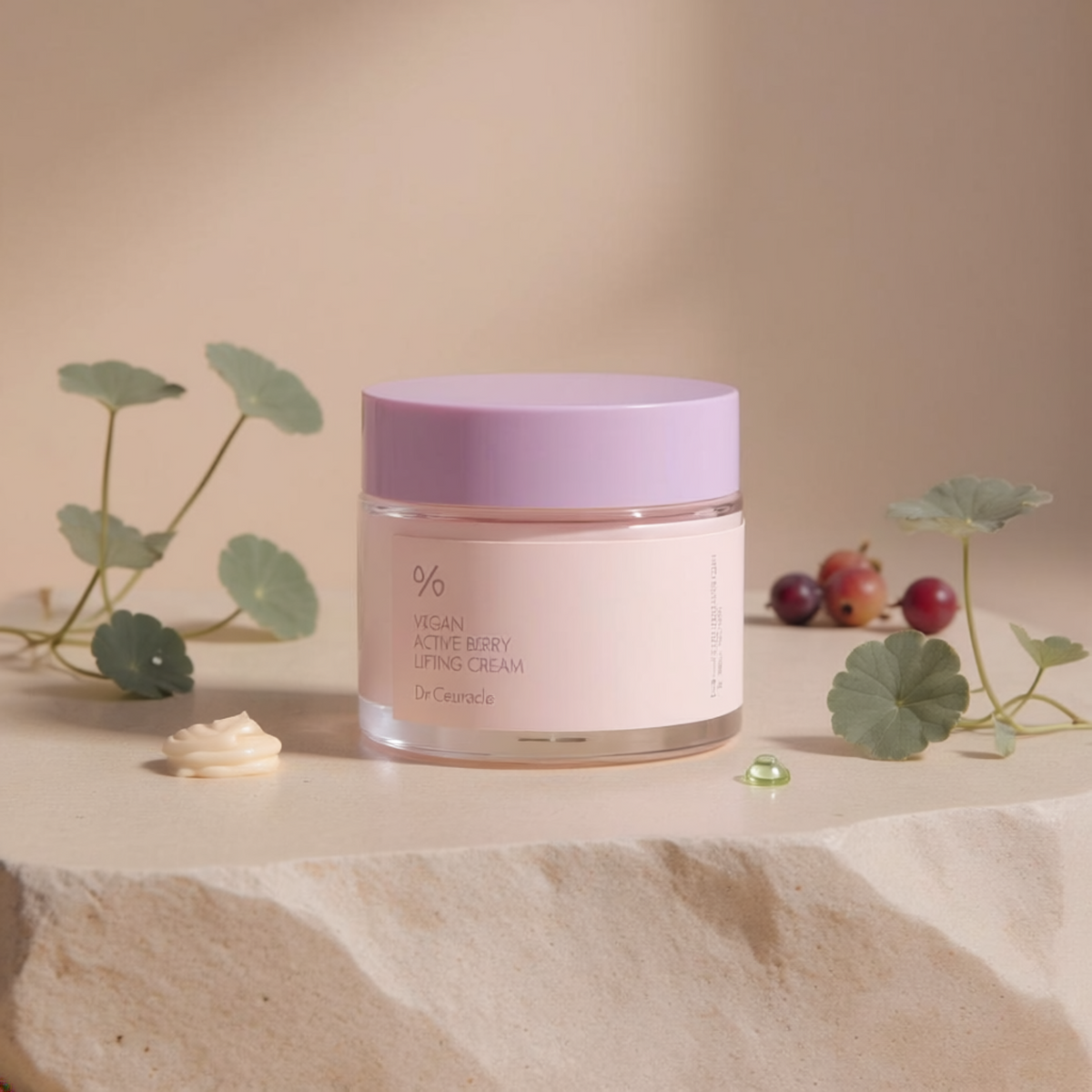 Dr. Ceuracle Vegan Active Berry Lifting Cream, crema coreana elasticizzante vegana
