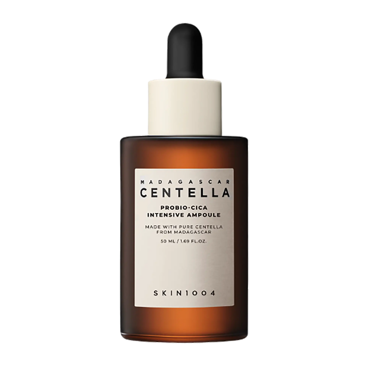 Skin1004 Madagascar Centella Probio-Cica Intensive Ampoule, flacone siero intensivo vista frontale