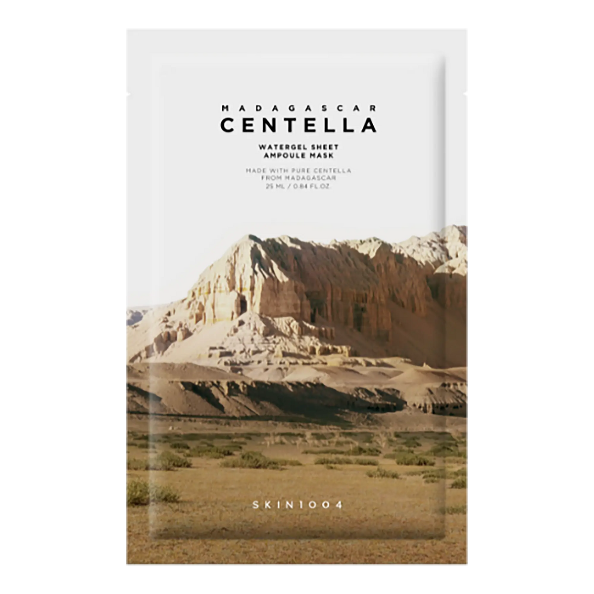 Skin1004 Madagascar Centella Watergel Sheet Ampoule Mask, confezione maschere in tessuto vista frontale