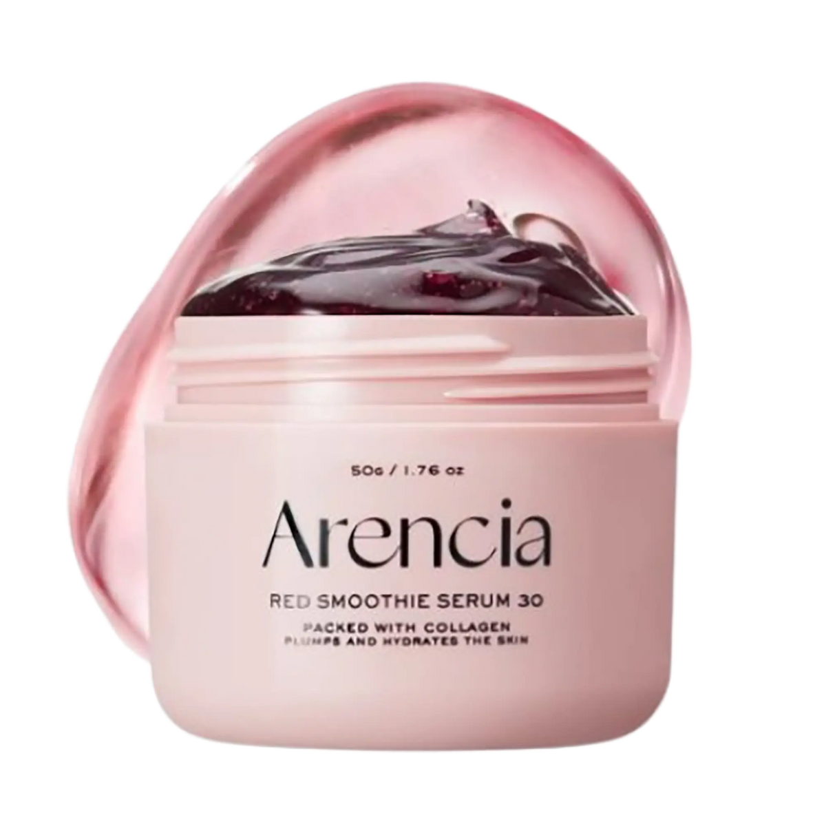 Arencia Red Smoothie Serum 30 ml, flacone siero rosso vista frontale