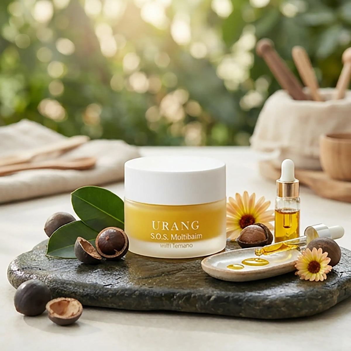 Urang SOS Multibalm, vasetto in ambientazione naturale
