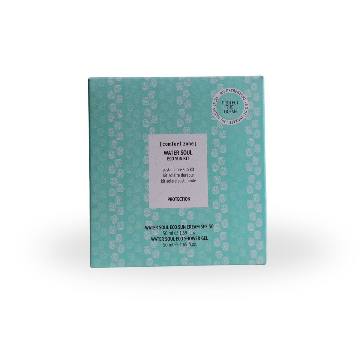 Comfort Zone Water Soul Eco Sun Kit, confezione solare viso e corpo