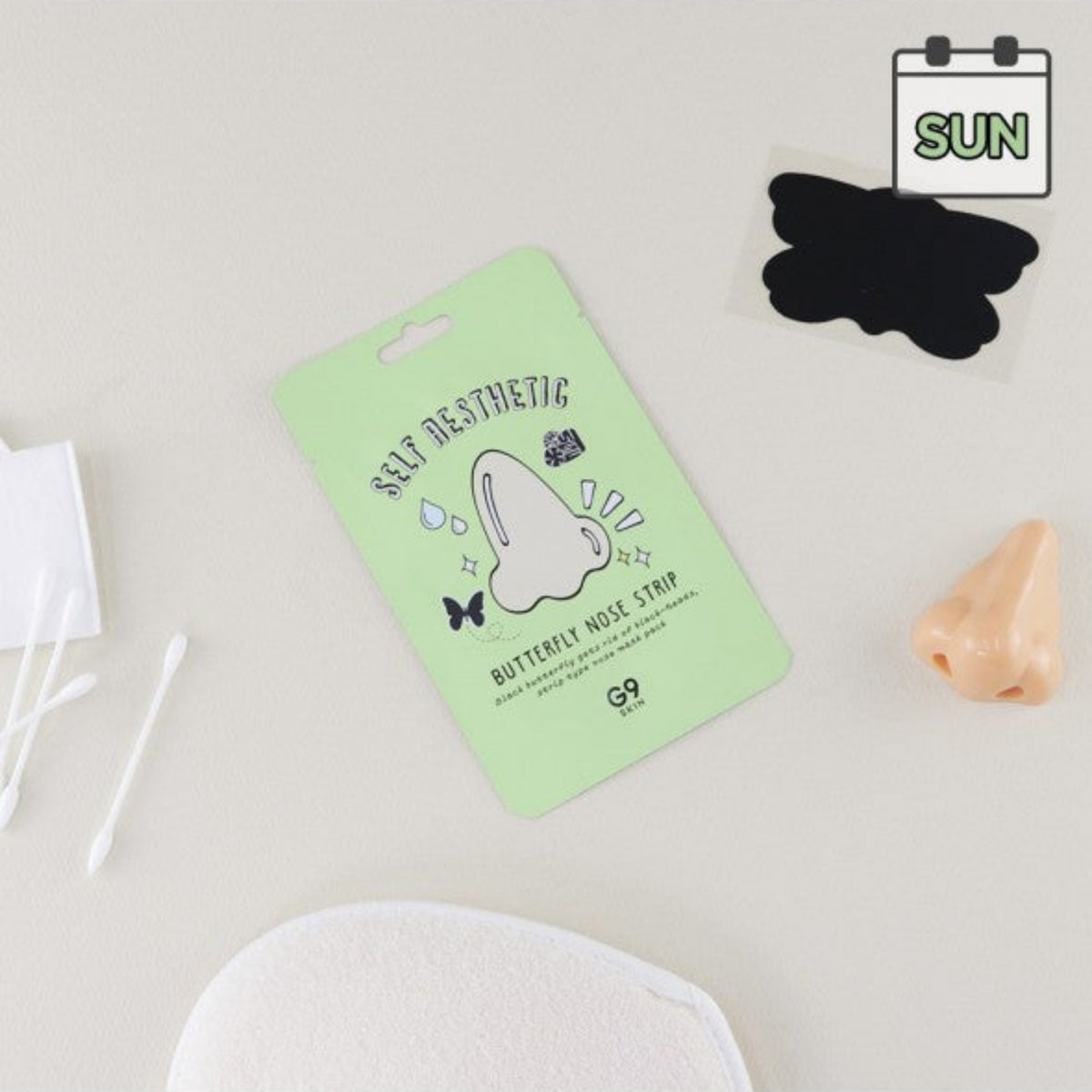 G9 Skin Self Aesthetic Butterfly Nose Strip, bustina tra accessori skincare
