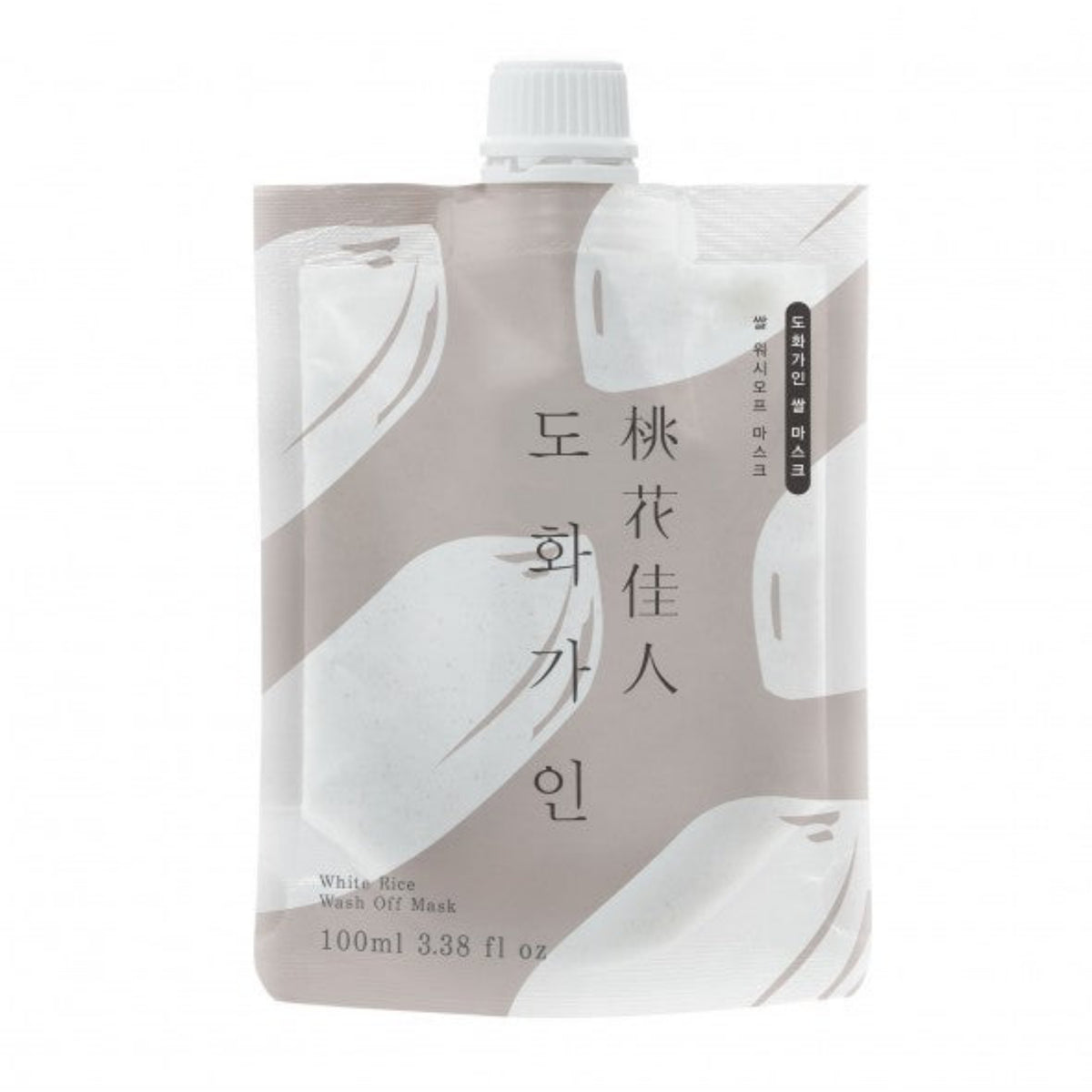 House of Dohwa White Rice Wash Off Mask 100 ml, busta prodotto vista frontale