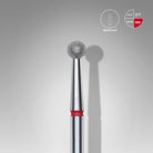 Staleks Punta Diamantata Sfera Rossa, fresa per unghie diametro 3,5 mm