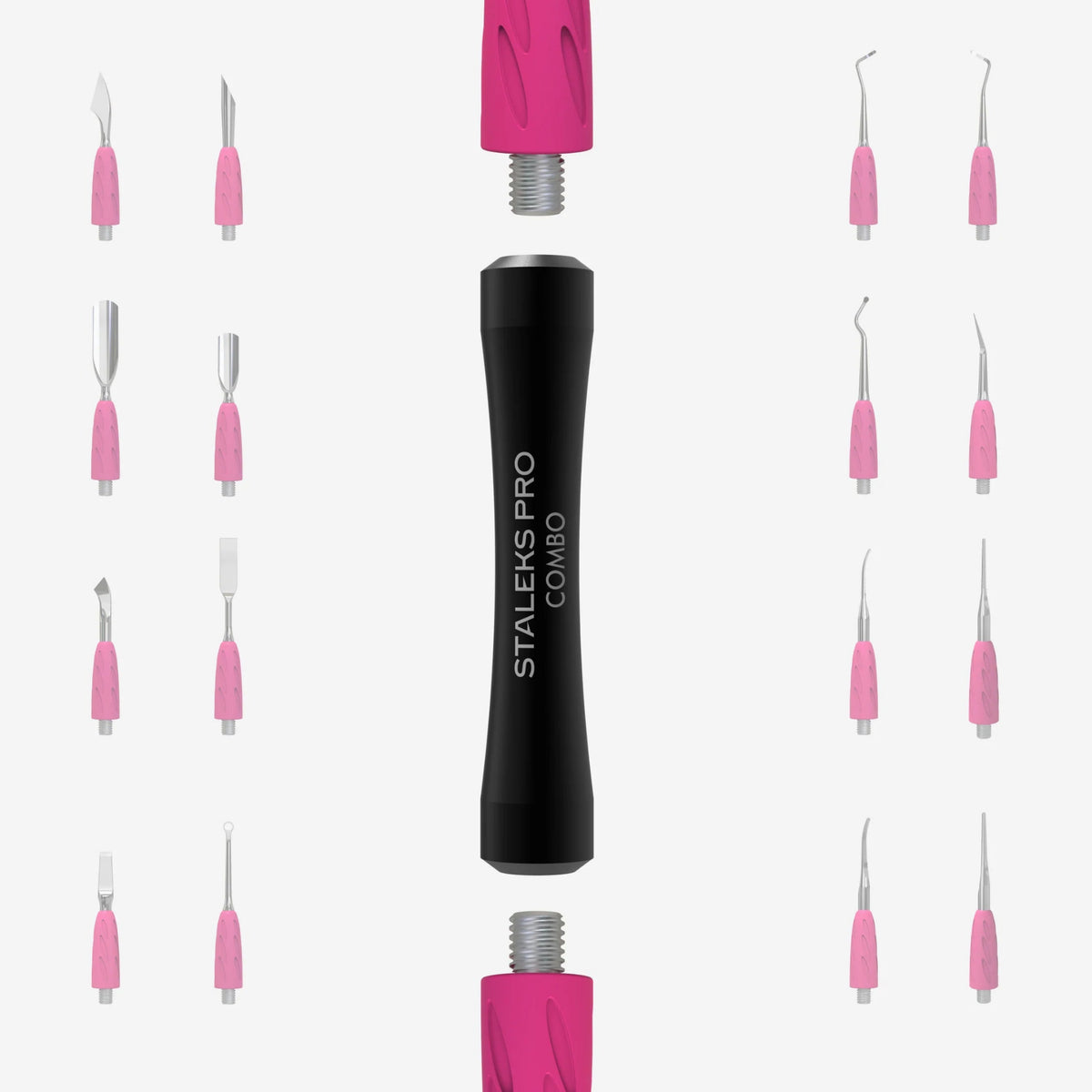 Staleks Manico Pusher Combo Uniq 10 Nero, per punte intercambiabili