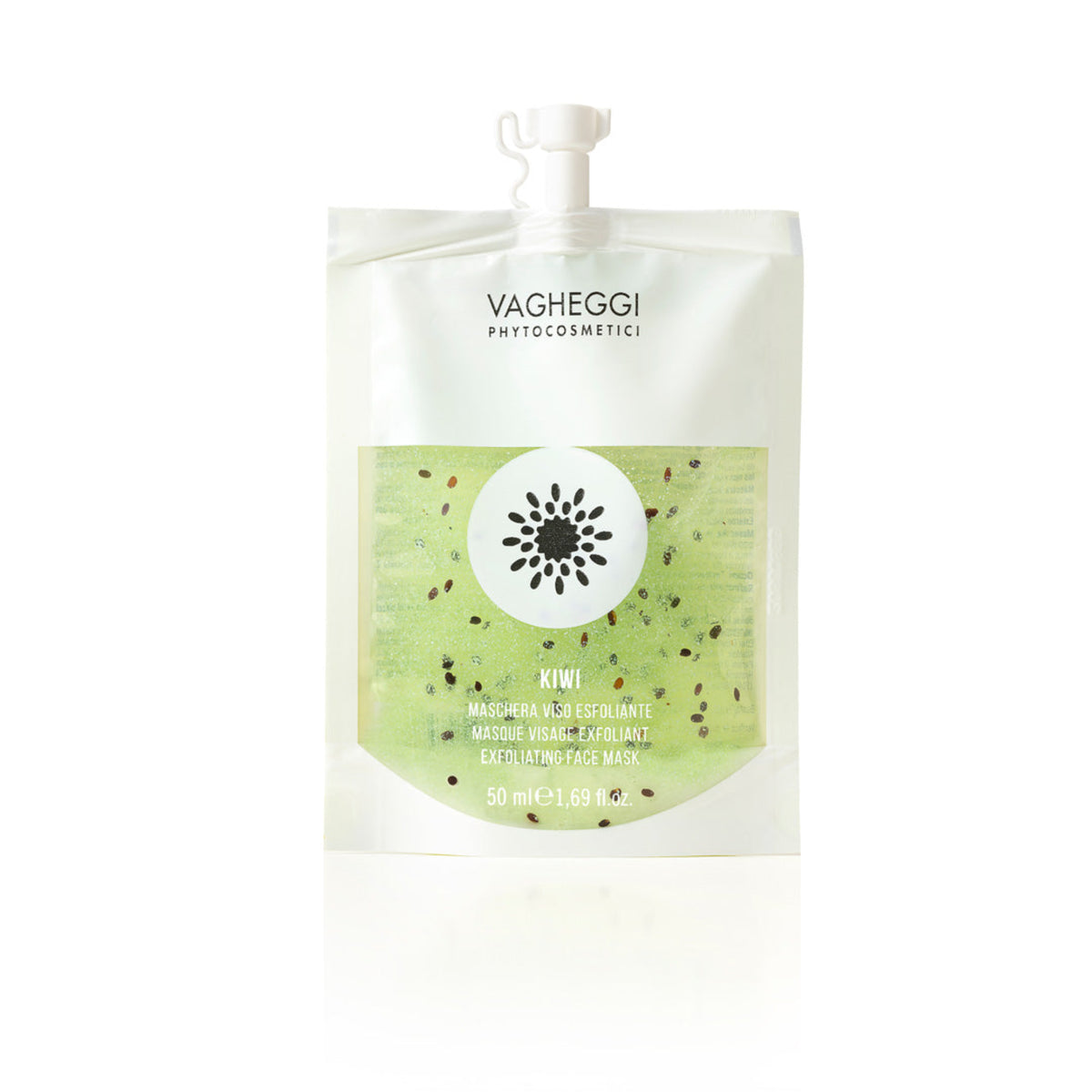 Vagheggi Maschera Viso Kiwi, busta con gel verde maschera esfoliante 50 ml