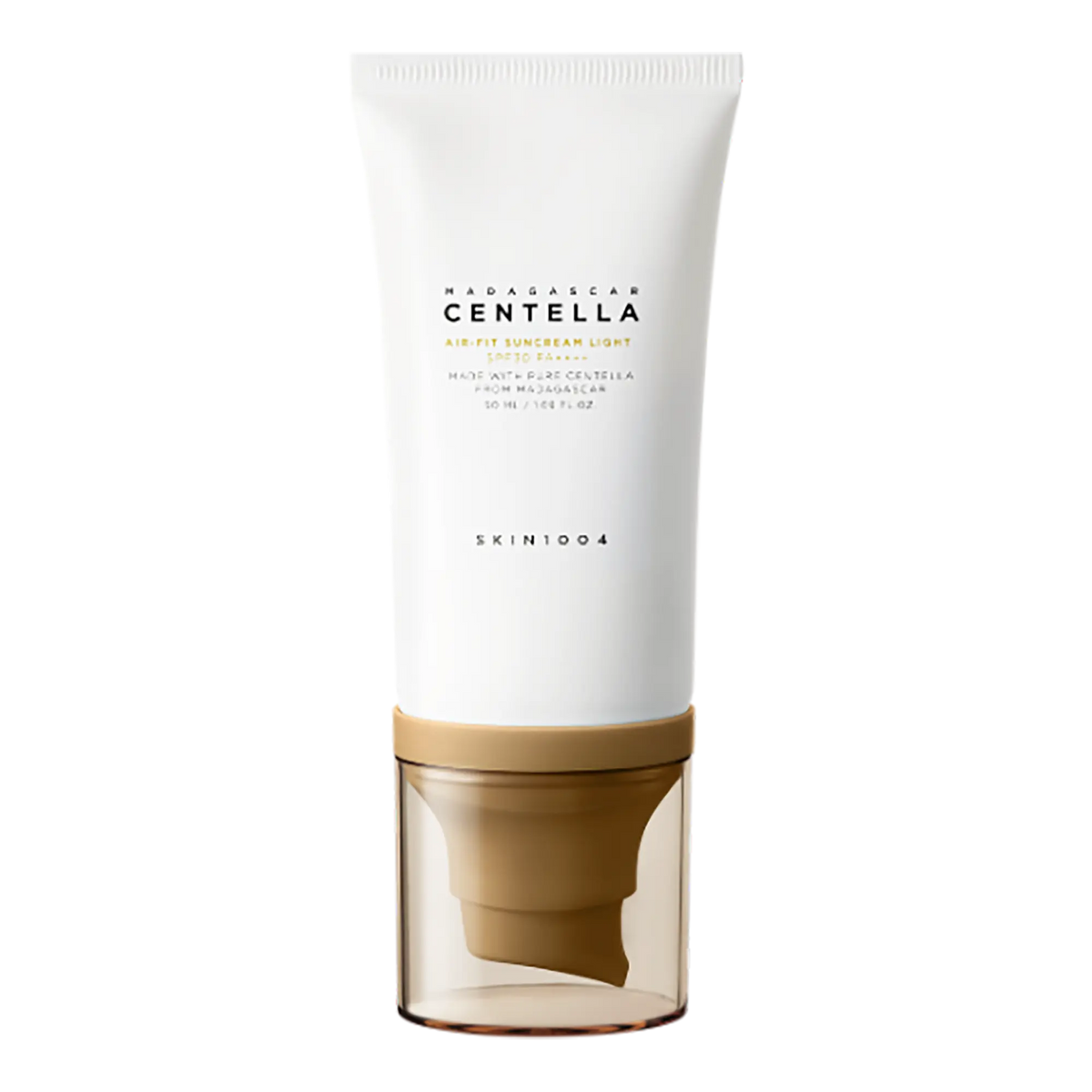 Skin1004 Madagascar Centella Air-Fit Suncream Light, tubetto solare viso vista frontale