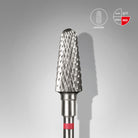 Staleks Punta Carburo Tronco Rossa, fresa per unghie diametro 6x14 mm