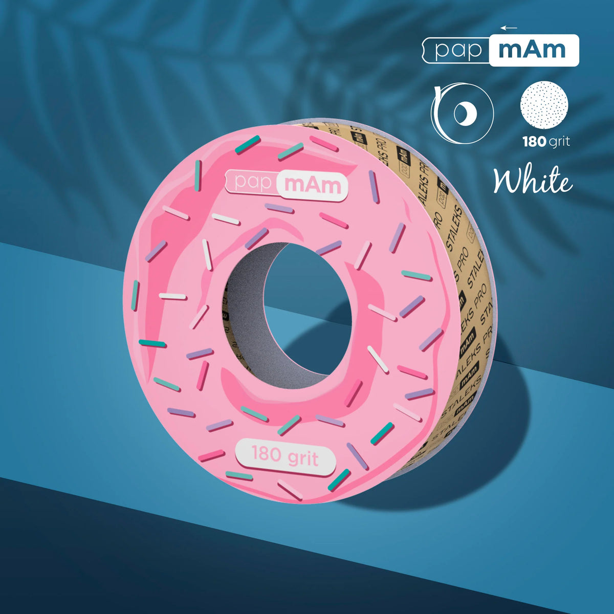 Staleks Nastro Ricambio PapmAm Expert grana 180, ricambio per bobina in plastica
