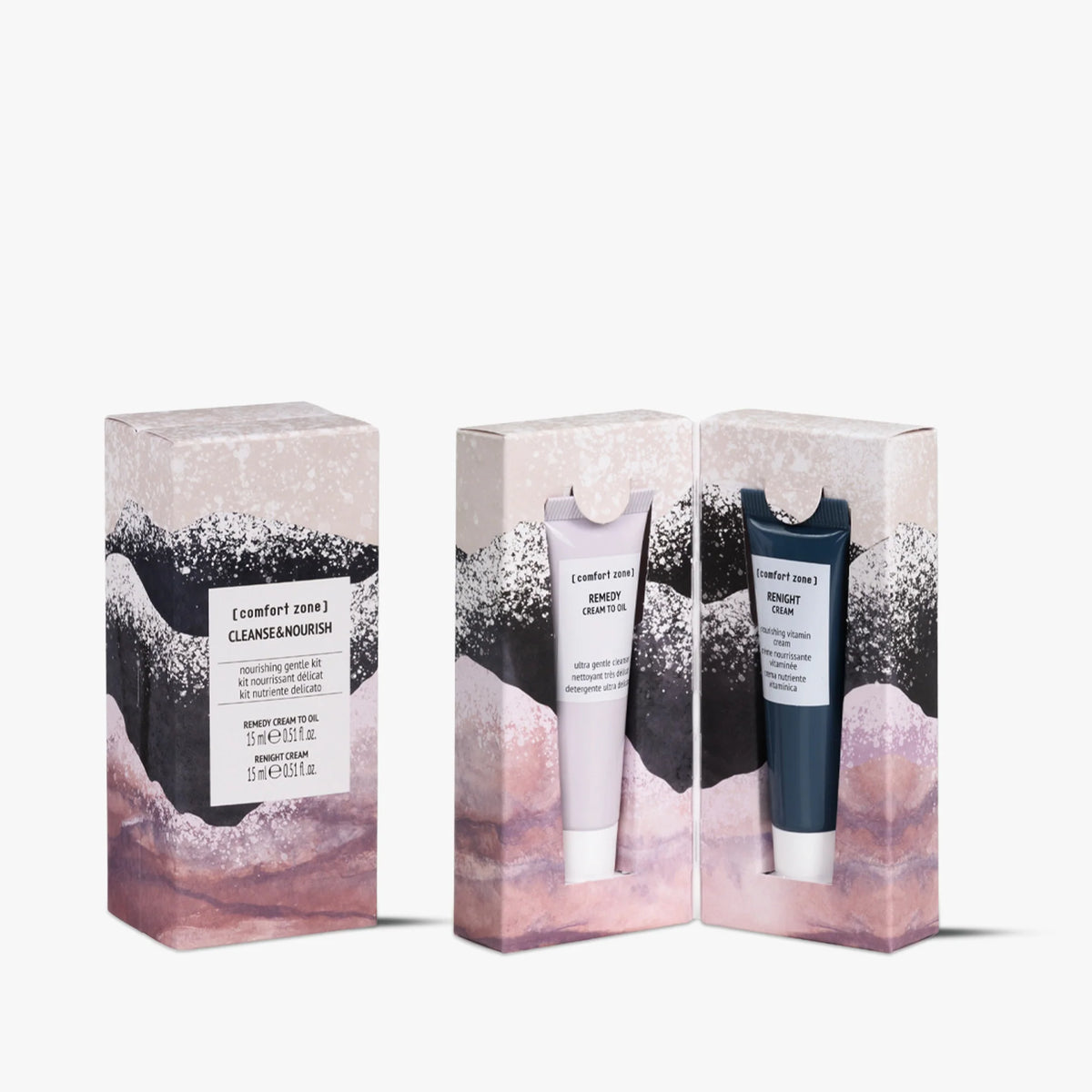 Comfort Zone Cleanse & Nourish Kit, confezione detersione e nutrimento viso