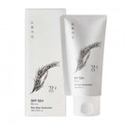 House of Dohwa Rice Bran Sunscreen SPF50, tubo affiancato alla confezione